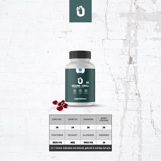 Brains Krill olie Omega 3 visolie 90 softgels bol
