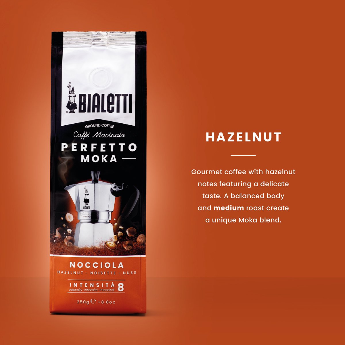 Bialetti Moka Hazelnut gemalen koffie - 1kg intensiteit 8 thumbnail 4