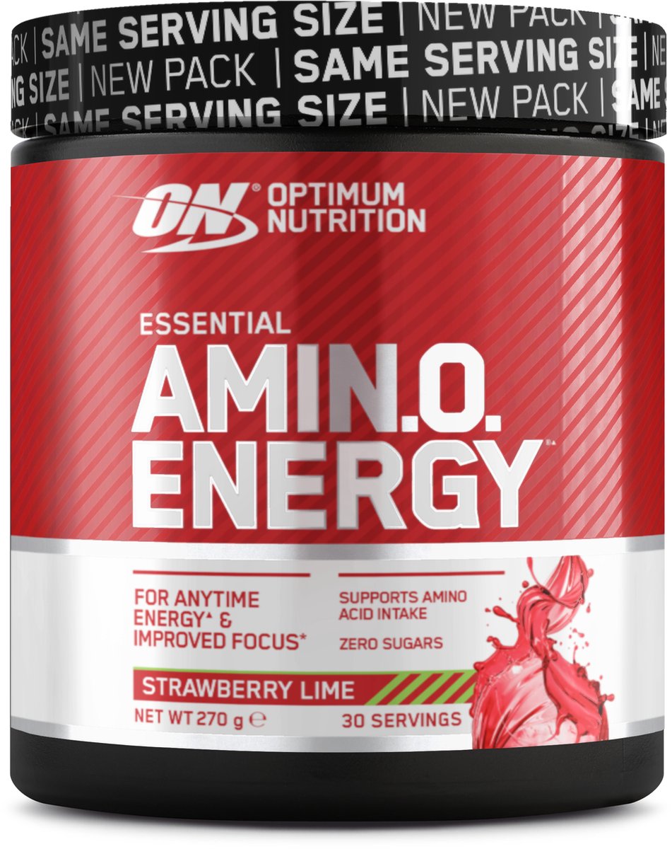 Goedkoopste Optimum Nutrition Essential Amino Energy - Stawberry/Lime - Pre Workout - BCAA & EAA Aminozuren - 270 gram (30 doseringen