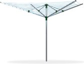 Luxiqo® Droogmolen met Grondanker - Droogrek Buiten - Wasdroger - 50 m - Aluminium