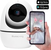 Blume Living - Babyfoon met Camera - App voor iOS en Android - Wi-Fi 2.4G Netwerk- Babyfoon - Incl. Nachtvisie, bewegings- & geluidsdetectie - 1080p Full HD