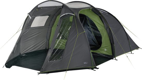 High Peak Ancona 5.0 - Tunneltent - 5-Persoons - Grijs/donkergrijs/groen — afbeelding 2