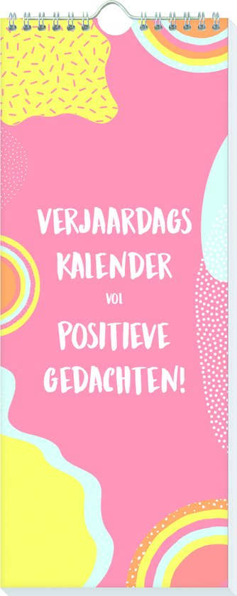 Positieve gedachten verjaardagskalender