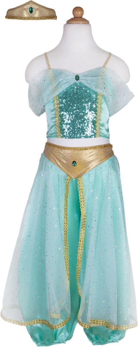 Great Pretenders Verkleedkledij Arabian Princess - Jurk met diadeem - 104/116 cm - 4/6 jaar