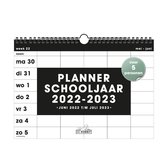Hobbit - Familieplanner - Schooljaar 2022/2023 - Zwart/wit basic - 5 personen - Spiraal omslag - 21x30cm(A4)