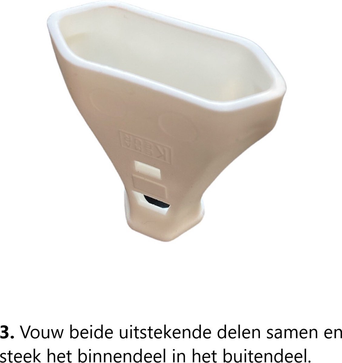 Eurostekker plat, Euro platte stekker, stroomstekker plat (220V, 2,5A), wit - 6 stuks