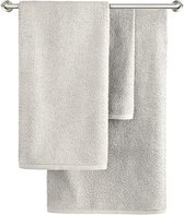Luxe hotel handdoek 50x100 Staal grijs