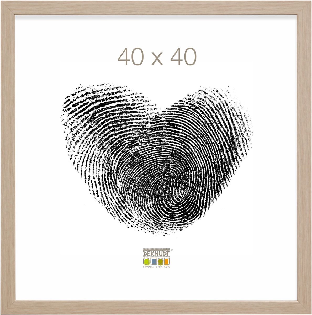 Deknudt Frames fotolijst S45RJ1 - naturel eikkleur - hout - 40x40 cm