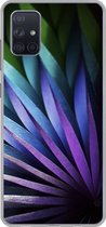 Geschikt voor Samsung Galaxy A71 hoesje - Bloemen - Geometrie - Abstract - Siliconen Telefoonhoesje