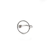 HÕBE – Abie Ring – Sterling Zilver – Gerecycled Zilver –  Ring– Handgemaakte Sieraad – Zirkonia – Accessories – Dames Ring – Adjustable Ring