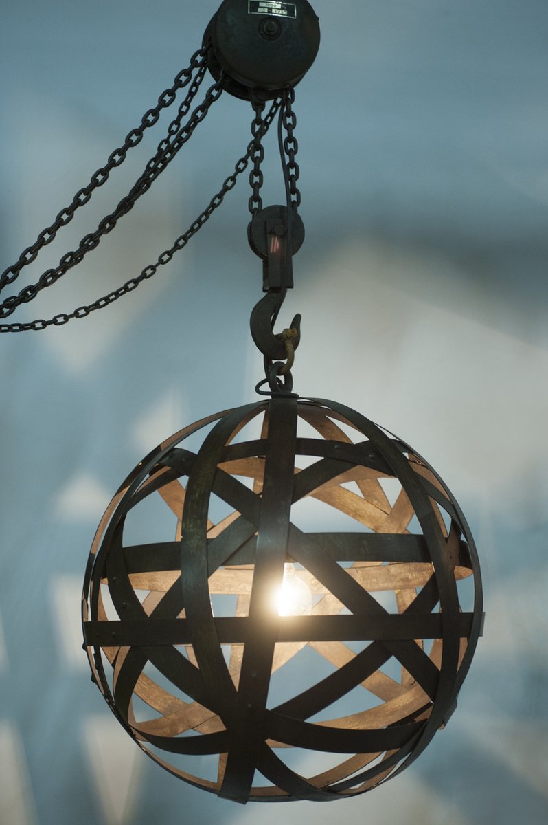 Hanglamp "Bergerac" 50cm / gepatineerd