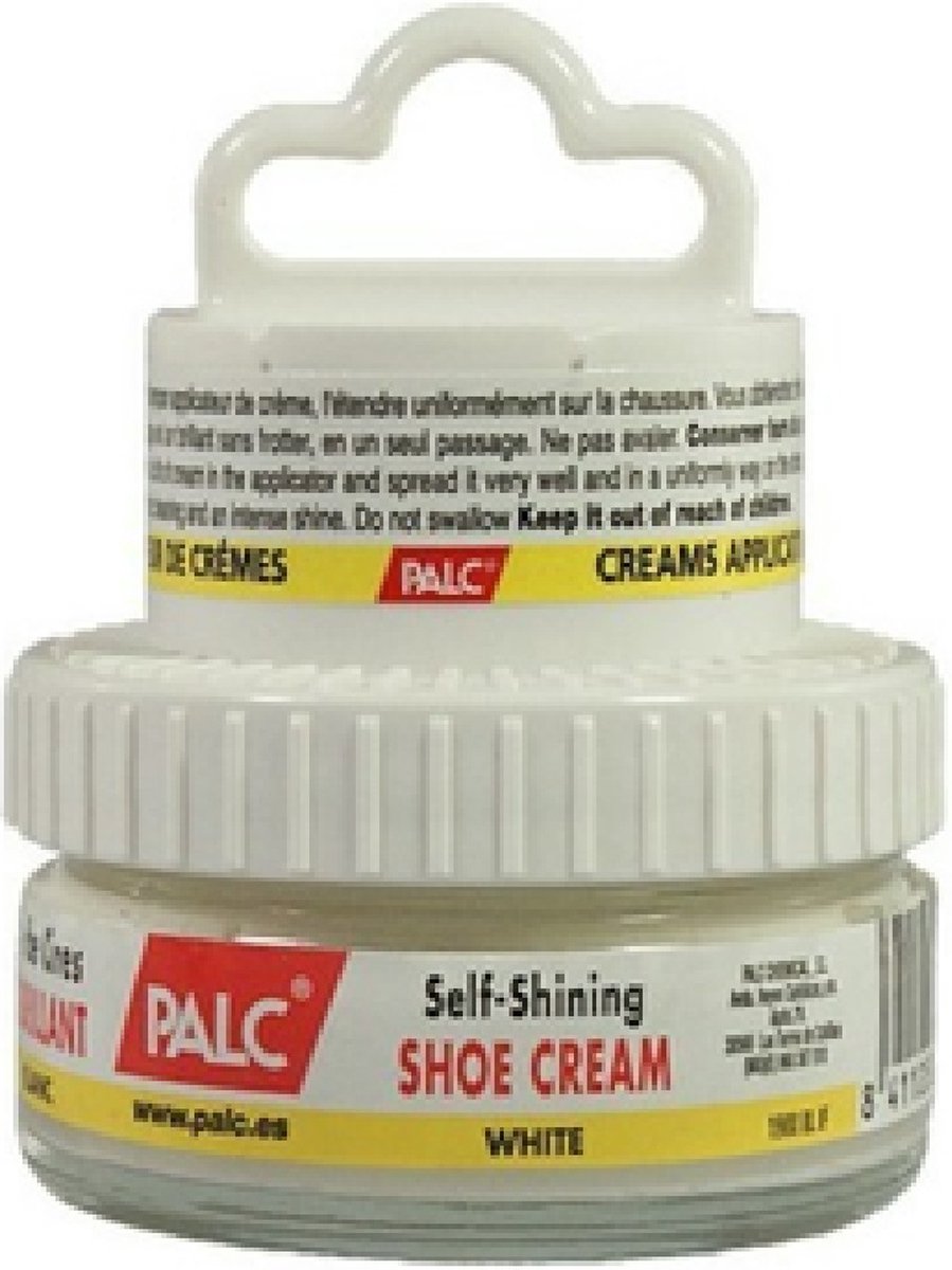Palc zelfsmeer - Zelfglans - Schoensmeer - Schoencreme - Schoenpoets - Schoenverf - 50ml - Wit