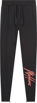 Malelions Junior Signature Trackpants - Black/Peach