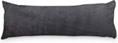 Beau Maison Velvet Body Pillow Kussensloop Zwart 45 x 145 cm