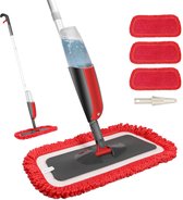 Fixget Vloer Dweilen, Natte Dweilen Vloerwisser Spray Mop met Spray voor Reiniging, 2 microvezelbekleding