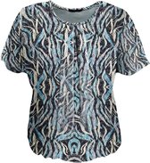 Pink Lady blouse blauw/blue print KM - maat 48