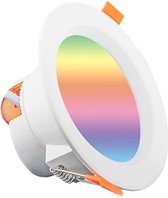 LED Downlight Wifi Tuya Quali® - LED Inbouwspot Downlight -Voor Binnen En Buiten - Bediening Via Mobiele Telefoon - Verschillende Scènes- 4 STUKS