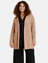 SAMOON Dames Gebreid vest met capuchon