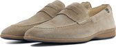 Floris van Bommel Instapper Heren - Instapschoenen / Herenschoenen - Suède   - SFM-40004 - Beige - Maat 43