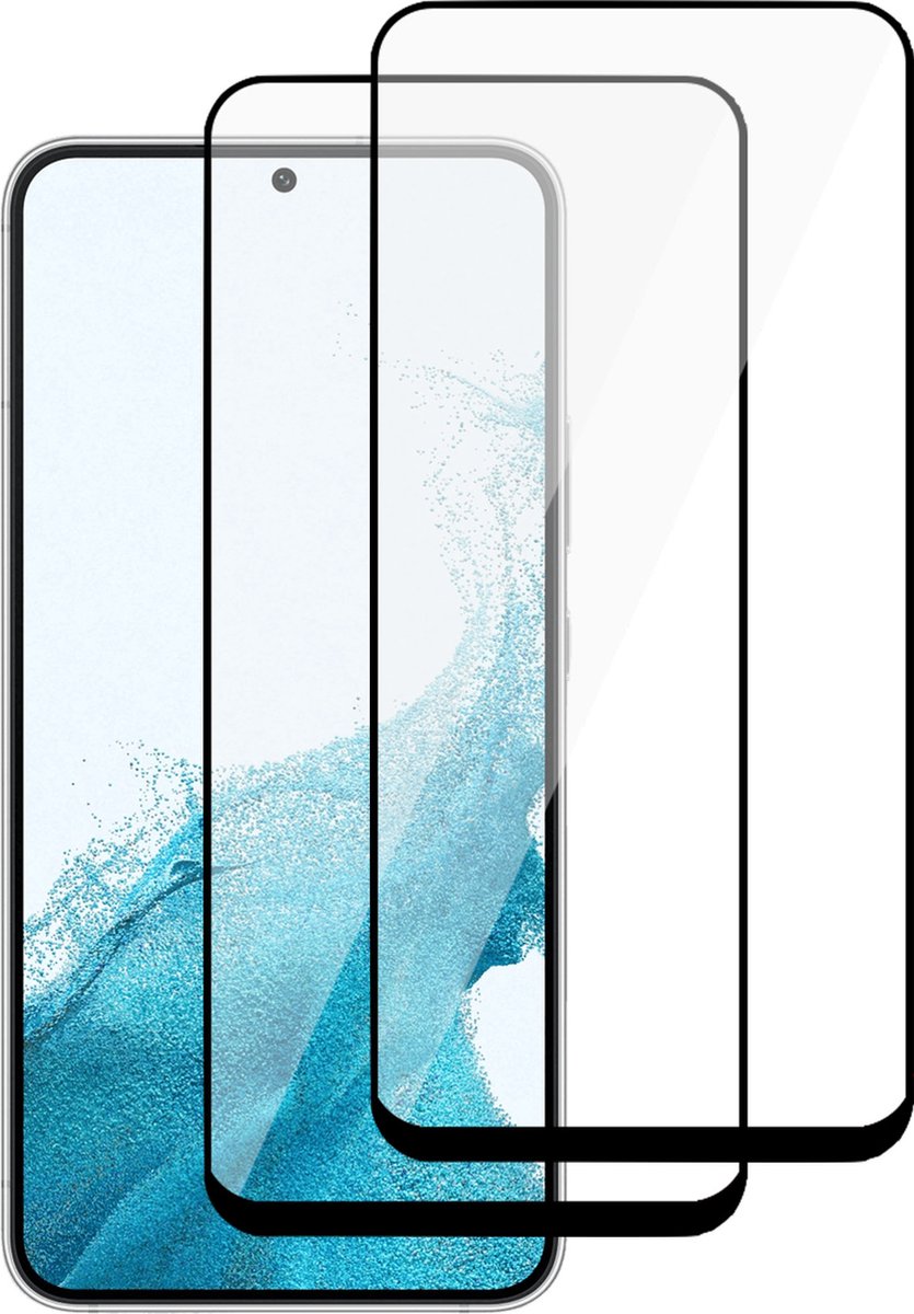 Geschikt voor Samsung S22 Screenprotector - Gehard Glas Full Screen Protector - 2 Stuks