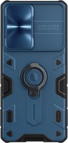 Nillkin - Samsung Galaxy S22 Ultra - CamShield Armor Camera Slider Hoesje - Blauw