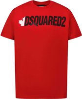 Dsquared2 Jongens T-shirt Rood maat 164