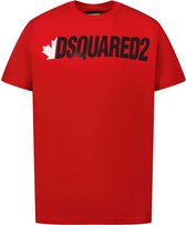 Dsquared2 Jongens T-shirt Rood maat 140