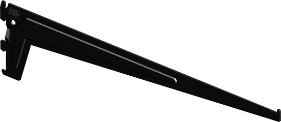 Wandrail voor Enkel F-systeem 49.5 cm Wit - Rail Plankdrager