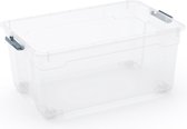Kis Moover Box L - Opbergbox - Met Wielen & Deksel - 45L - 58x38x27cm - Transparant