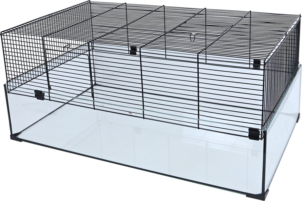 Interzoo hamsterkooi Hamsterscape 78x48x34,5 cm  zwart