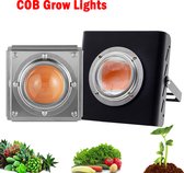 LED-kweeklamp - Full Spectrum - COB - 300W - Hoge lichtopbrengst - Kweeklamp - voor planten - COB Phytolamp - voor Indoor Grow Box - Kassen - zwart