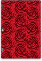Concevoir un Lenovo Tab 10 | Tab 2 A10-30 Photo Cover Roses rouges avec côtés transparents