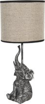 Tafellamp - Luxe Tafellamp - Tafellampen - Lamp - Lampen - Sfeerlamp - Sfeerlampen - Staande lamp - Zilver - 45 cm hoog