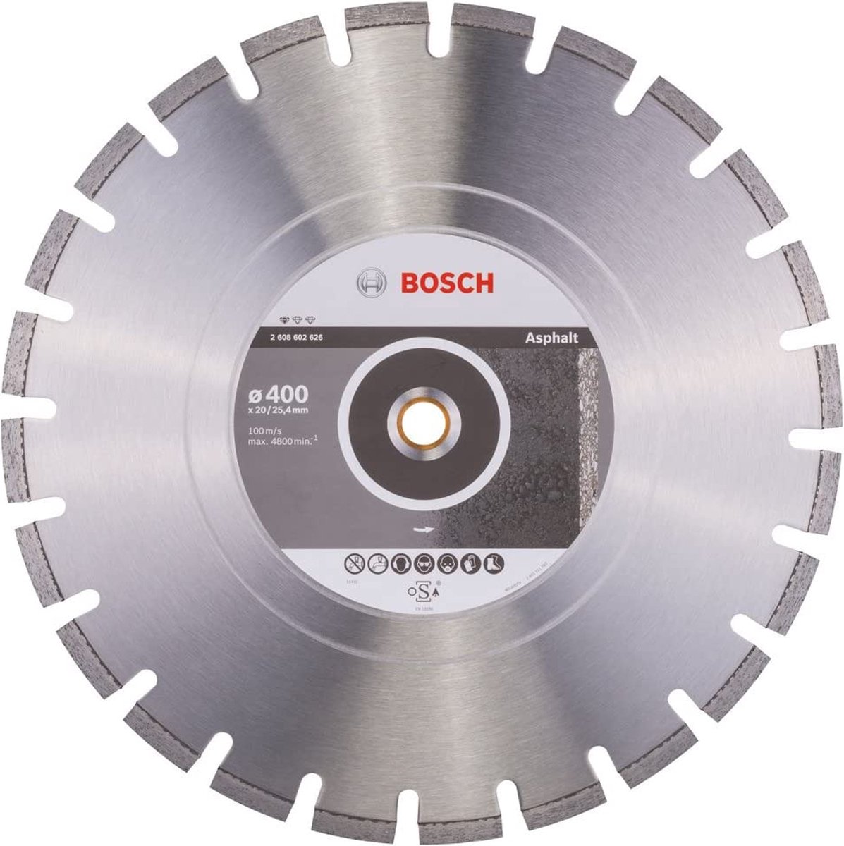 Diamantschijf Best for Asphalt, 400x25.4x12mm