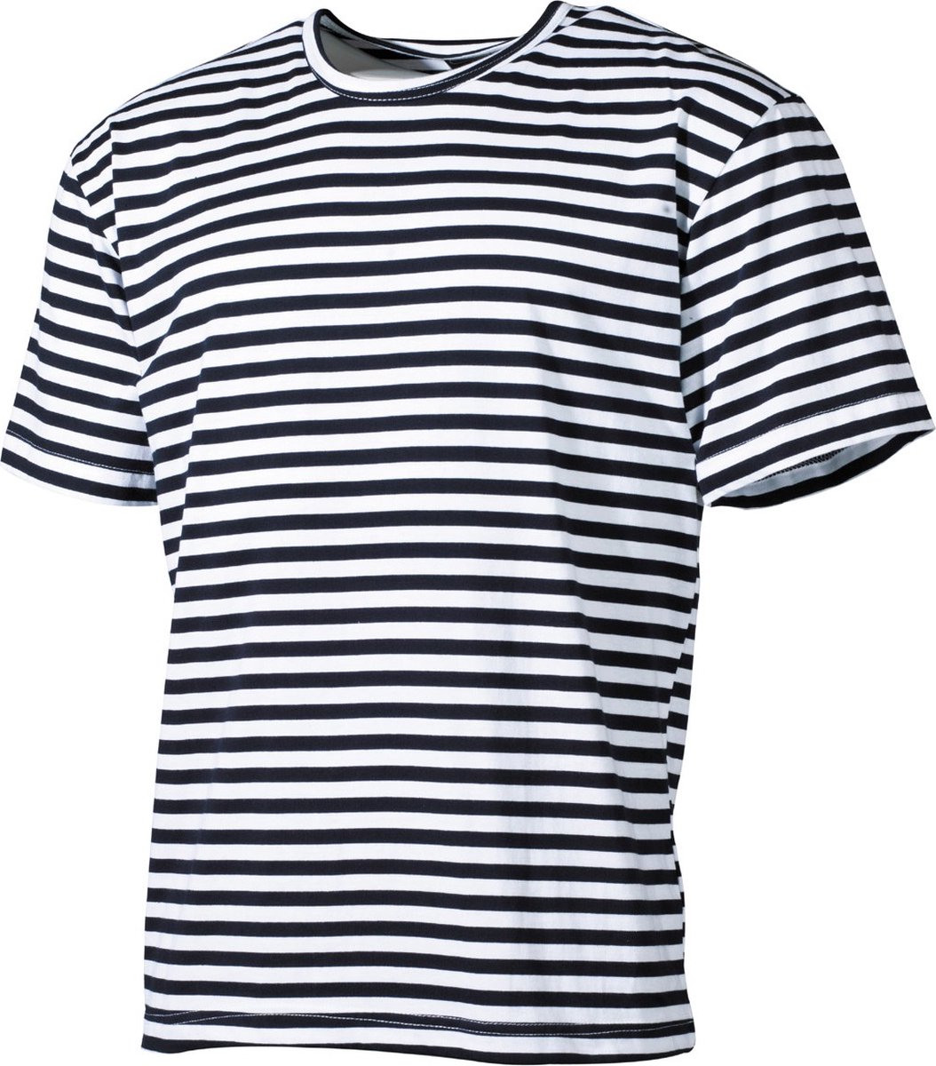 Russisch marine T-Shirt halflange mouw – over-sized Blauw