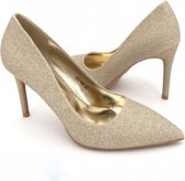 WELOVESHOES® Pumps/Hakken met Hak - Imitatieleer - Goud - Maat 37