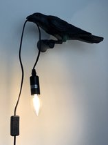 Bird Vogel Lamp – Raaf – kraai – Lamp – wandlamp zwart