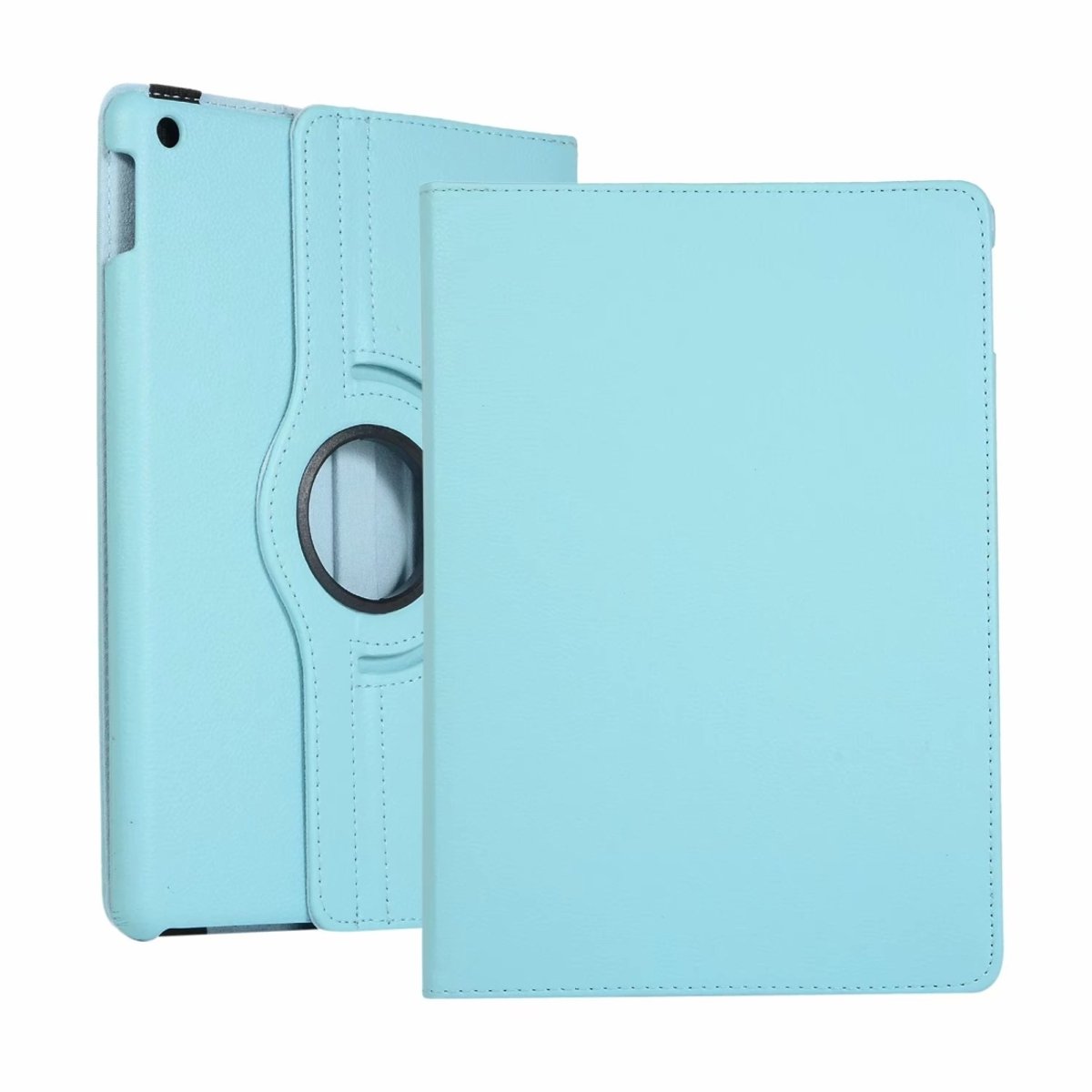 Mobigear Tablethoes geschikt voor Apple iPad 9 (2021) Hoes | Mobigear DuoStand Draaibare Bookcase - Blauw