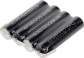 Panasonic eneloop Pro Accupack Aantal cellen: 4 Batterijgrootte: AAA (potlood) Z-soldeerlip NiMH 4.8 V 900 mAh