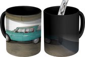 Magische Mok - Foto op Warmte Mok - Auto - Vintage - Turquoise - 350 ML - Uitdeelcadeautjes