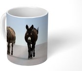 Mok - Ezels op de weg - 350 ML - Beker - Uitdeelcadeautjes