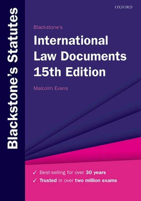 Blackstone's Statute Series- Blackstone's International Law Documents