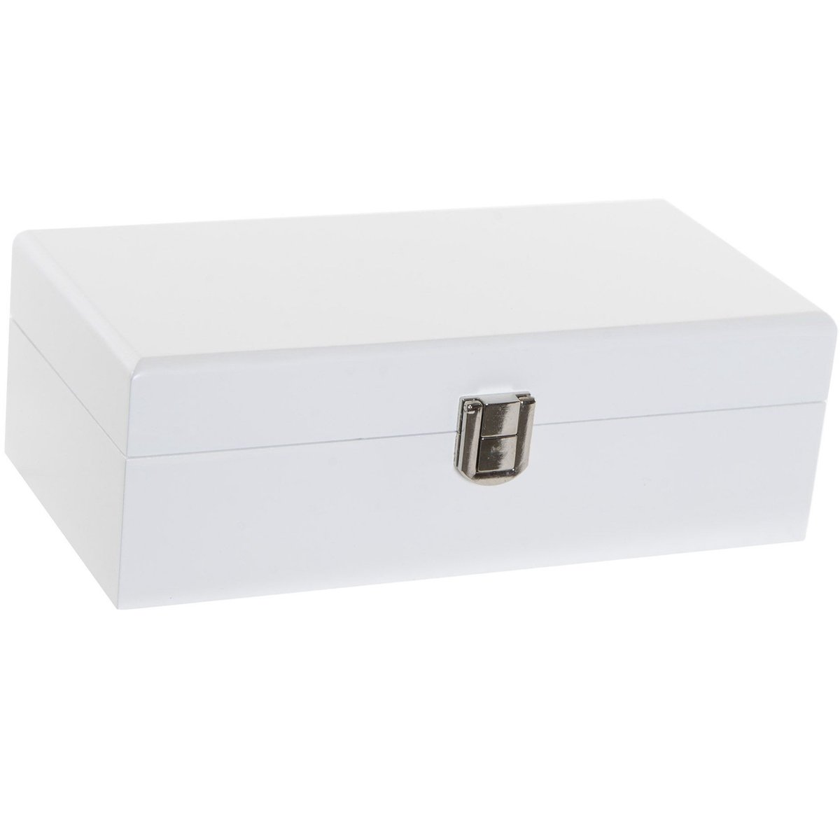 Boîte à bijoux/boîte à bijoux blanche en bois 20 x 10 x 6 cm - Boîte à  bijoux - Boîte... | bol.