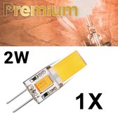 1 x Premium G4 Led - 2 Watt - 2W - 12V - Lichtbron - Ledlamp - Dimbaar - Vervangt 25W Halogeen - 1 stuk