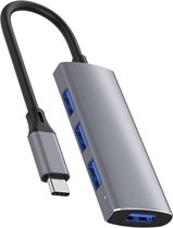 Rolio USB 3.0 Hub - 4 Poorten - USB Splitter - USB C hub - Incl. USB C Converter - 5GB/s