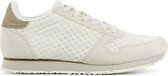 Woden Sneakers Dames - Lage sneakers / Damesschoenen - Canvas - Ydun Sue Mesh II - Pythonprint  -  Gebroken wit - Maat 42