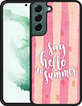 Galaxy S22+ Hardcase hoesje Say Hello to Summer - Designed by Cazy
