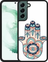 Galaxy S22+ Hardcase hoesje Hand Ornament - Designed by Cazy