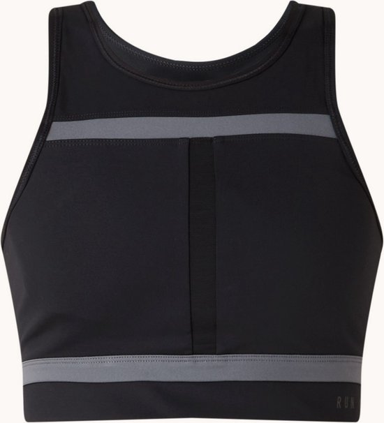 Foto: Nike voorgevormde sport bh met medium support en uitneembare vulling zwart maat xs