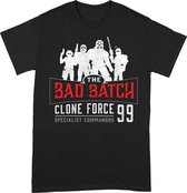 Clone Force 99 - T-Shirt Zwart - Maat M